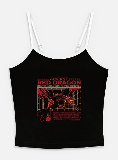 Dungeons & Dragons Ancient Red Dragon Stats Womens Cami