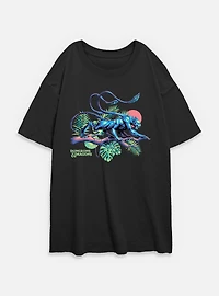 Dungeons & Dragons Displacer Beast Island Vibes Womens Oversized T-Shirt