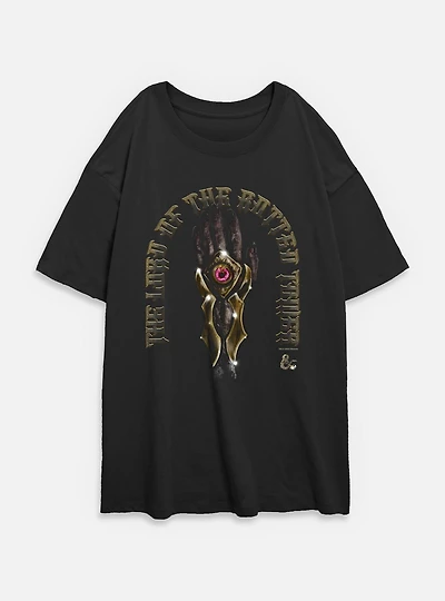 Dungeons & Dragons Hand Of Damned Womens Oversized T-Shirt