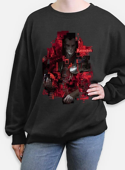 Dungeons & Dragons Ravenloft Strahd Womens Oversized Sweatshirt
