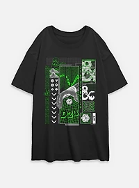 Dungeons & Dragons Trippy D20 Womens Oversized T-Shirt