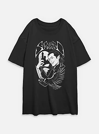 Dungeons & Dragons Death Metal Clash Of Strahd Womens Oversized T-Shirt