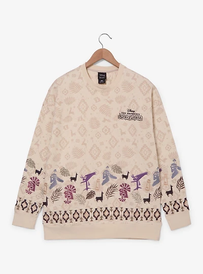 Disney The Emperor's New Groove Embroidered Icons Crewneck - BoxLunch Exclusive