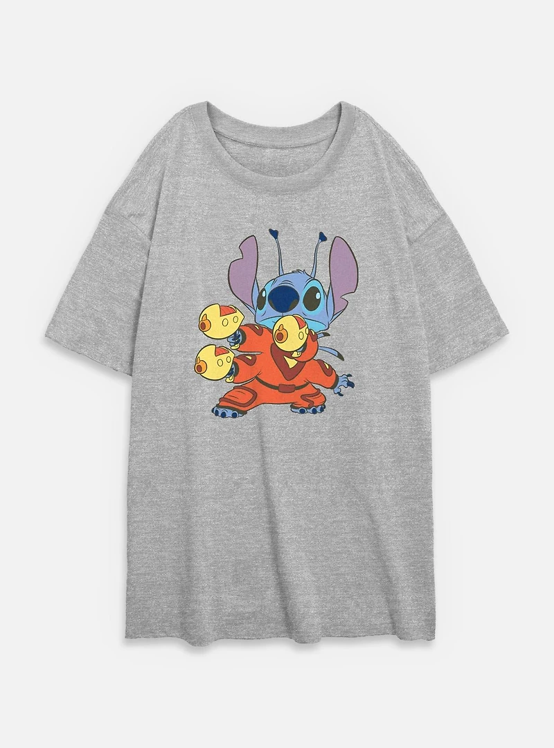 Disney Lilo & Stitch Blasters Womens Oversized T-Shirt