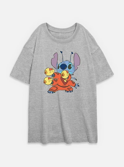 Disney Lilo & Stitch Blasters Womens Oversized T-Shirt