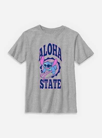 Disney Lilo & Stitch Aloha State Surf Youth T-Shirt