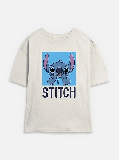 Disney Lilo & Stitch Bashful Womens Skimmer T-Shirt