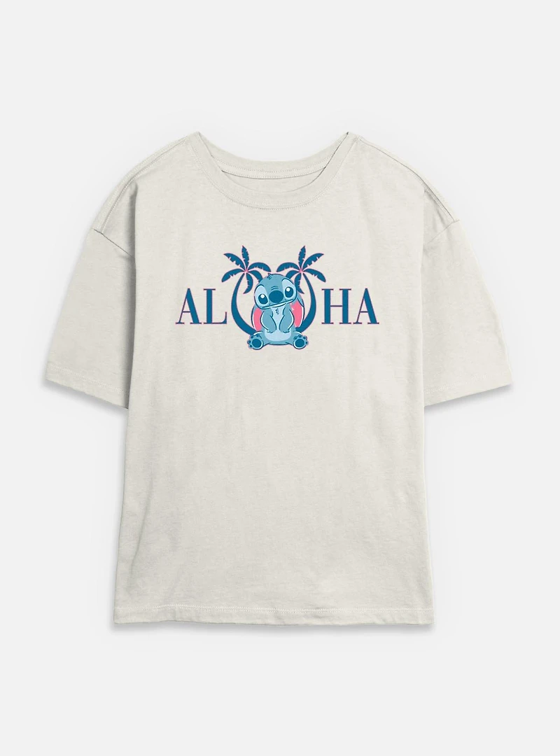 Disney Lilo & Stitch Aloha Kauai Womens Skimmer T-Shirt