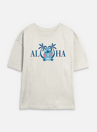 Disney Lilo & Stitch Aloha Kauai Womens Skimmer T-Shirt