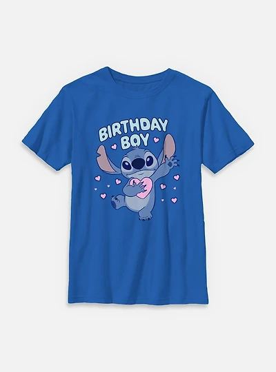 Disney Lilo & Stitch Birthday Boy Youth T-Shirt