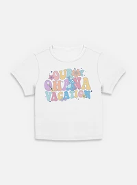Disney Lilo & Stitch Ohana Vacation Womens Baby T-Shirt