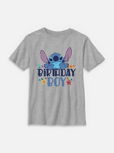 Disney Lilo & Stitch Birthday Boy Youth T-Shirt