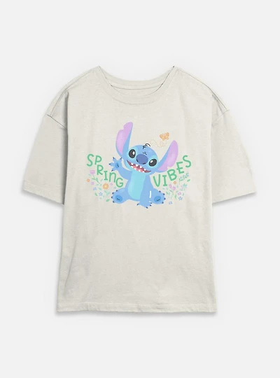 Disney Lilo & Stitch Spring Vibes Womens Skimmer T-Shirt
