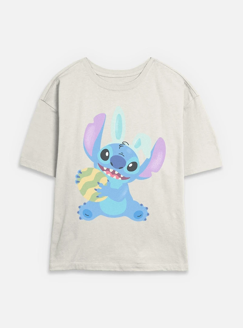Disney Lilo & Stitch Easter Egg Womens Skimmer T-Shirt