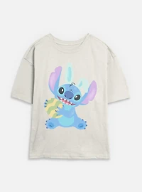 Disney Lilo & Stitch Easter Egg Womens Skimmer T-Shirt
