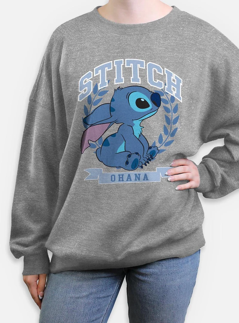 Disney Lilo & Stitch Athletic Womens Oversized Sweatshirt