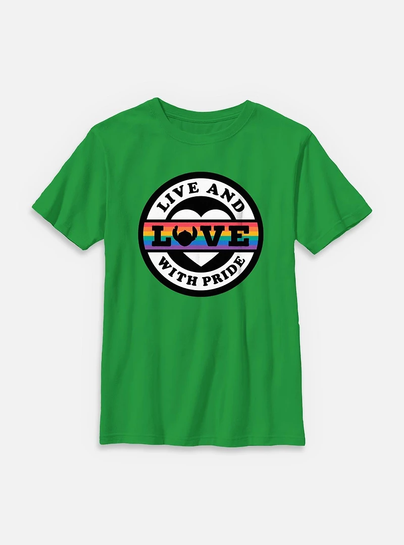 Disney Lilo & Stitch Live Love With Pride Youth T-Shirt