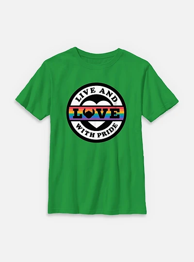Disney Lilo & Stitch Live Love With Pride Youth T-Shirt