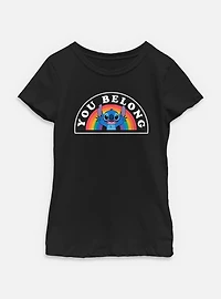 Disney Lilo & Stitch You Belong Youth Girls T-Shirt