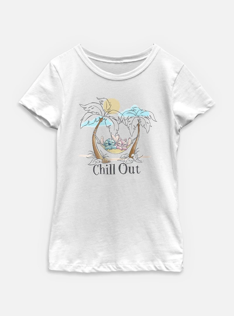 Disney Lilo & Stitch Chill Out Youth Girls T-Shirt