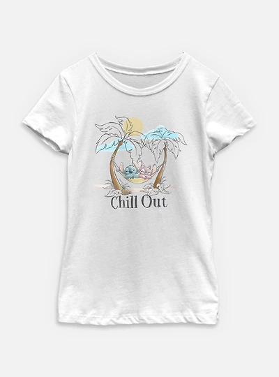 Disney Lilo & Stitch Chill Out Youth Girls T-Shirt
