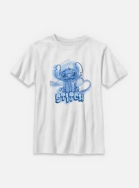 Disney Lilo & Stitch Cute And Fluffy Alien Youth T-Shirt