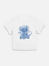 Disney Lilo & Stitch Cute And Fluffy Alien Womens Baby T-Shirt
