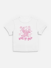 Disney Lilo & Stitch Hug It Out Tie-Dye Womens Baby T-Shirt