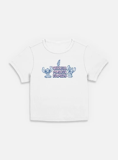 Disney Lilo & Stitch Ohana Means Family Womens Baby T-Shirt
