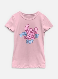 Disney Lilo & Stitch Hug It Out Youth Girls T-Shirt
