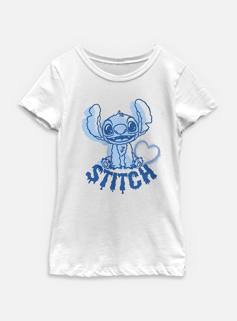 Disney Lilo & Stitch Heart Youth Girls T-Shirt