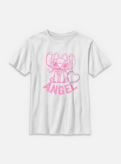 Disney Lilo & Stitch Angel Heart Youth T-Shirt