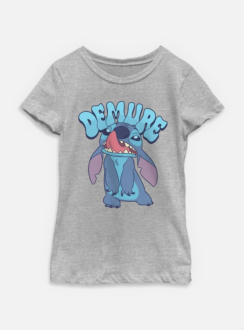 Disney Lilo & Stitch Demure Alien Youth Girls T-Shirt