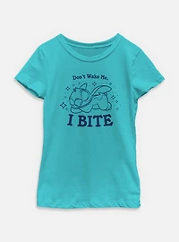 Disney Lilo & Stitch Don't Wake Me I Bite Youth Girls T-Shirt