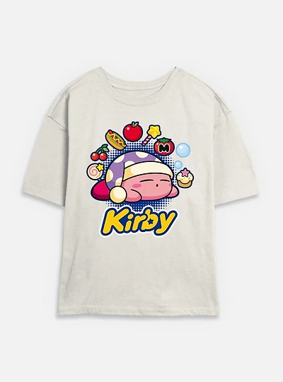 Nintendo Kirby Food Dreams Womens Skimmer T-Shirt