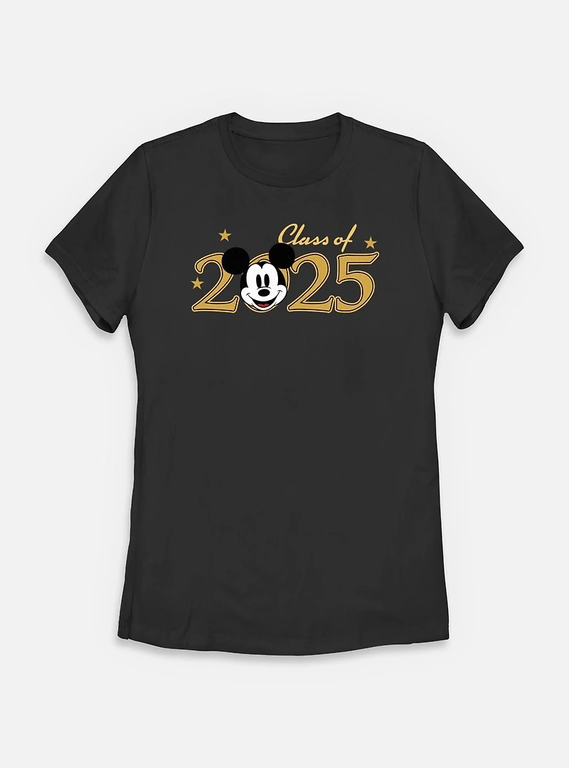 Disney Mickey Mouse Class Of 2025 Womens T-Shirt