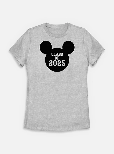Disney Mickey Mouse Class Of 2025 Womens T-Shirt