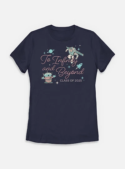 Disney Pixar Toy Story Infinity Class 2025 Womens T-Shirt