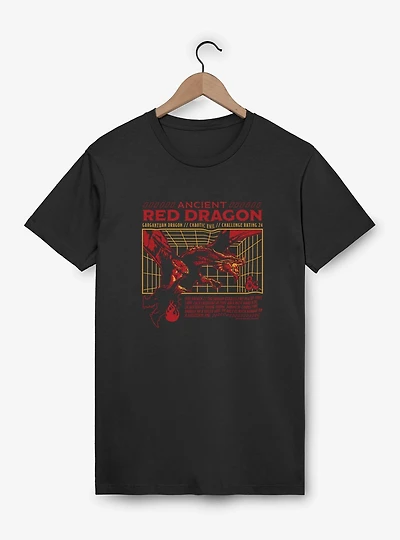 Dungeons & Dragons Ancient Red Dragon Stats T-Shirt