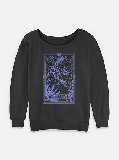 Dungeons & DragonsThe Mind Flayer Tarot Womens Slouchy Sweatshirt