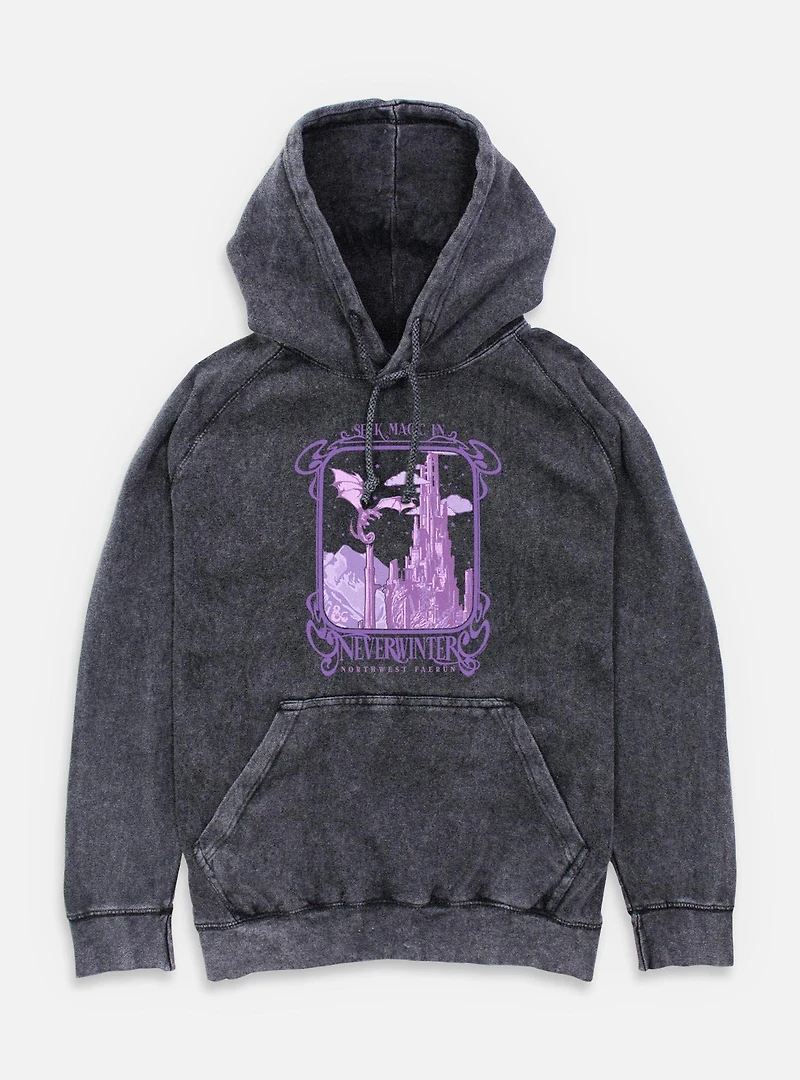 Dungeons & Dragons Seek Magic Neverwinter Mineral Wash Hoodie