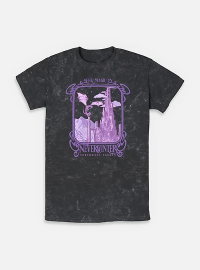 Dungeons & Dragons Seek Magic Neverwinter Mineral Wash T-Shirt