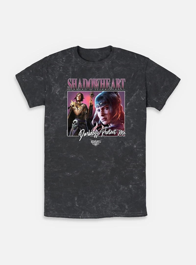 Dungeons & Dragons Shadowheart Darkness Protect Me Mineral Wash T-Shirt