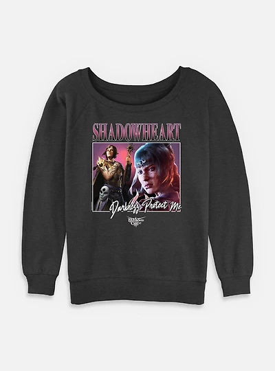 Dungeons & Dragons Shadowheart Darkness Protect Me Womens Slouchy Sweatshirt