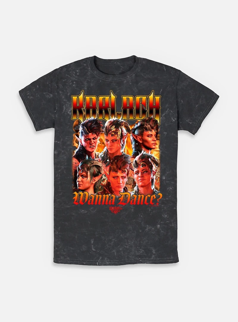 Dungeons & Dragons Karlach Wanna Dance Mineral Wash T-Shirt