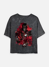 Dungeons & Dragons Ravenloft Strahd Mineral Wash Womens Crop T-Shirt