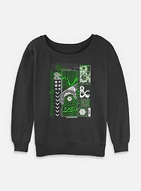 Dungeons & Dragons Trippy D20 Womens Slouchy Sweatshirt