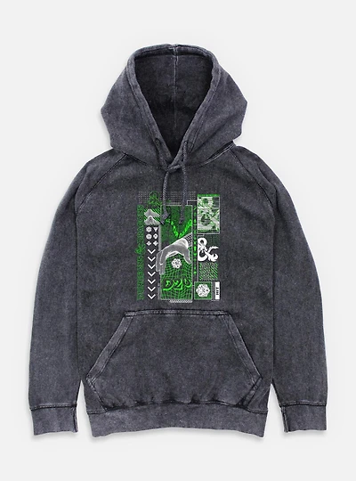 Dungeons & Dragons Trippy D20 Mineral Wash Hoodie