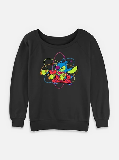 Disney Lilo & Stitch Blaster Sitch Womens Slouchy Sweatshirt