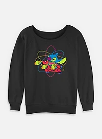 Disney Lilo & Stitch Blaster Sitch Womens Slouchy Sweatshirt